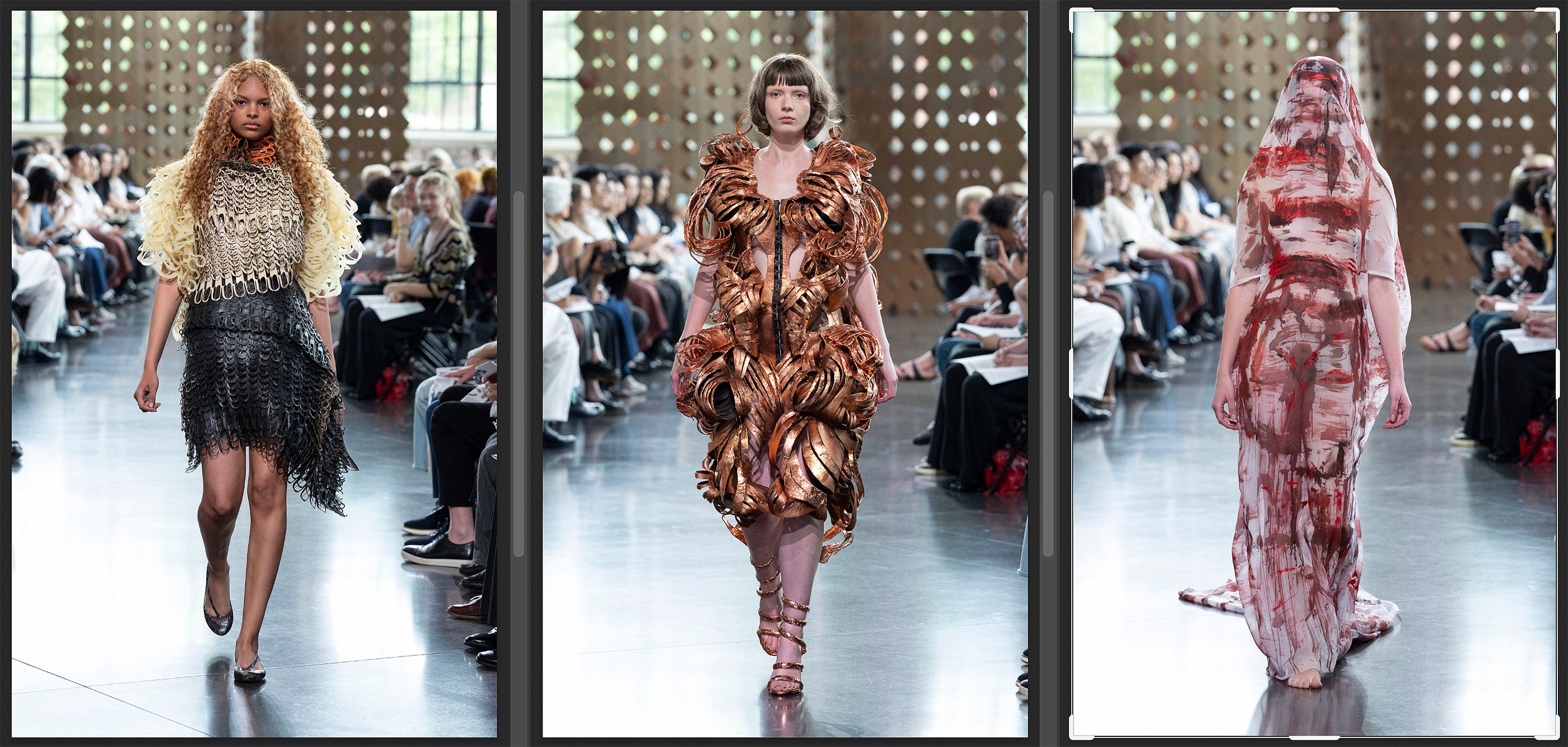 three models on the runway at Collection 2026