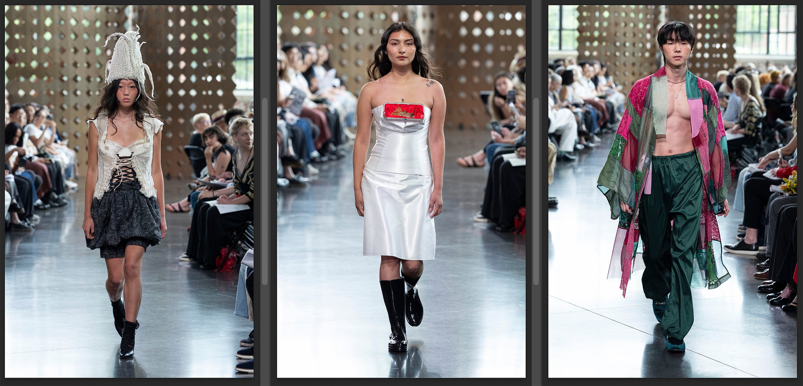 three models on the runway at Collection 2026