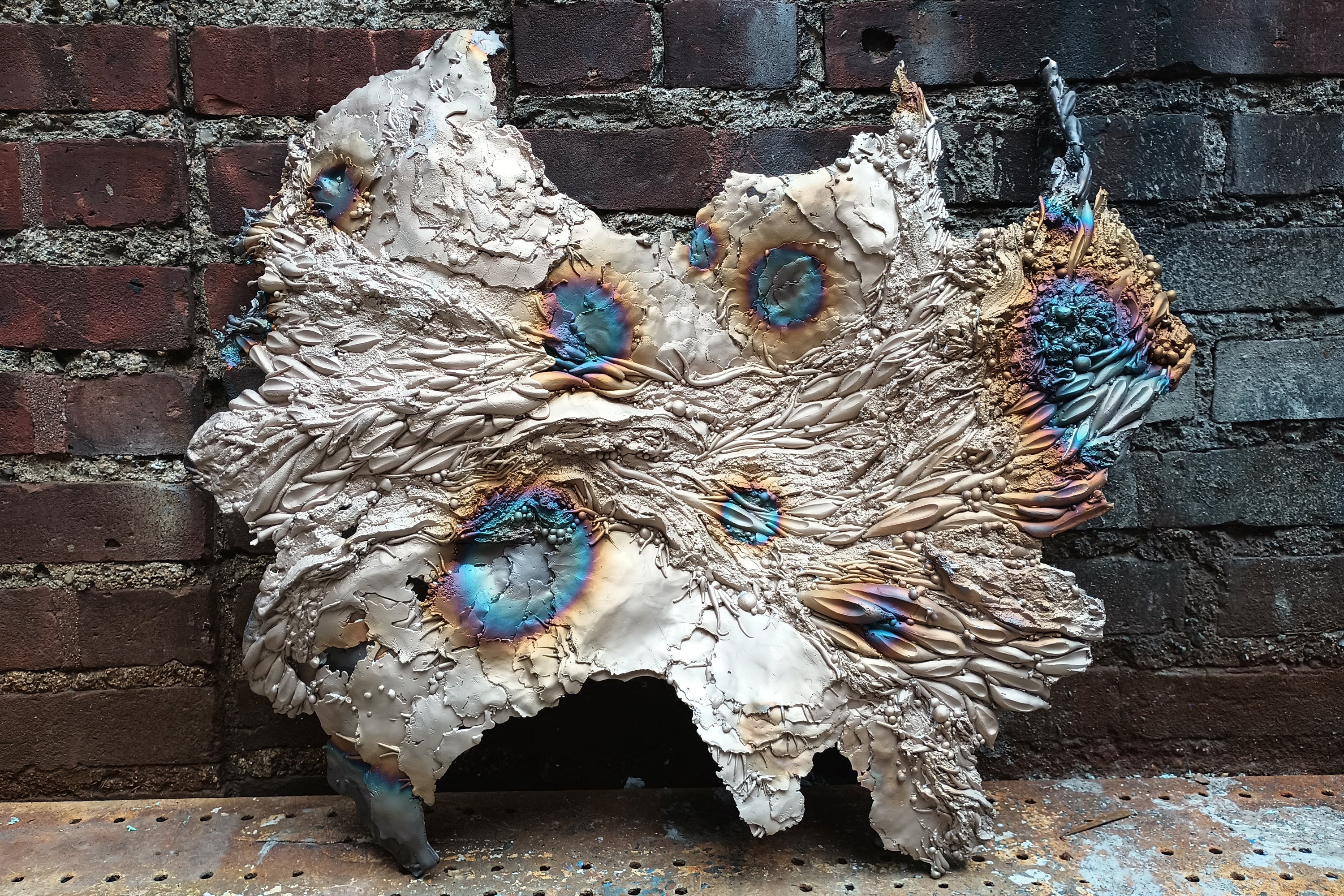 abstract bronze sculpture