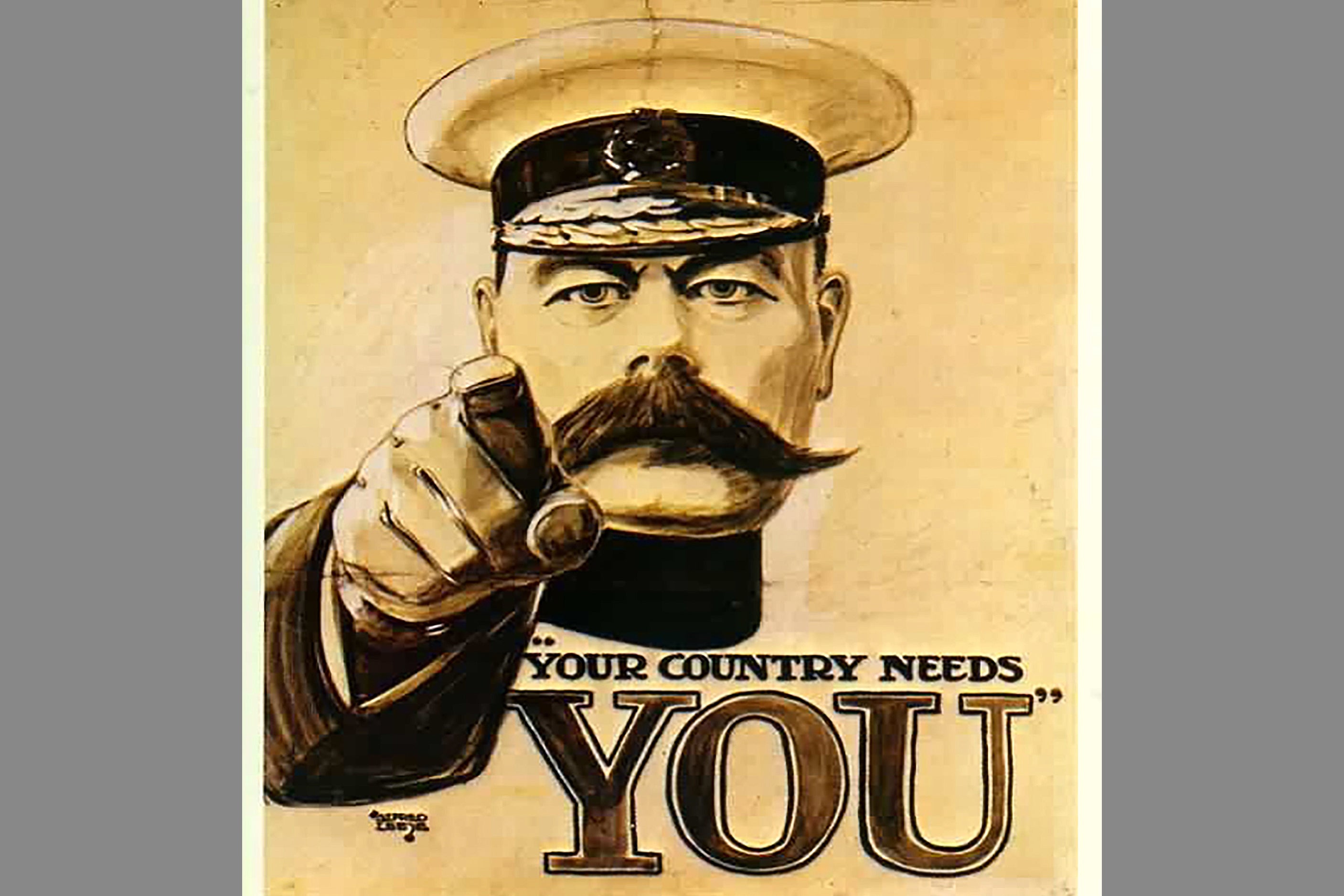 World War I military recruitment poster