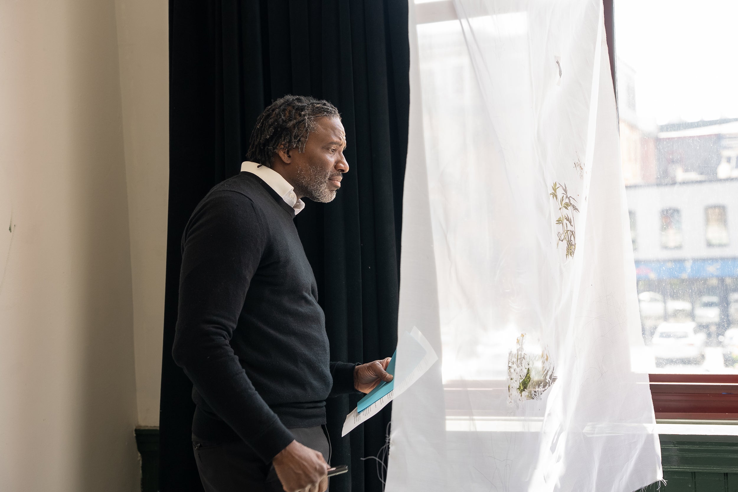 visiting critic Seph Rodney examines ethereal work by a graduate Printmaking student