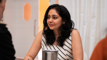 Ruchika Nambiar speaking to workshop participants