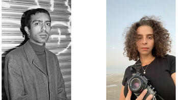 artists Tsohil Bhatia and Jenna Hamed