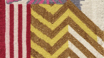 detail of geometric Liz Collins piece