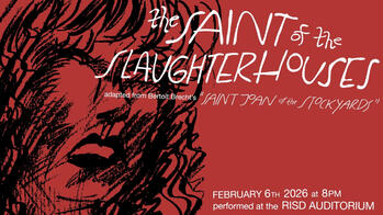 red show poster with image of woman's face