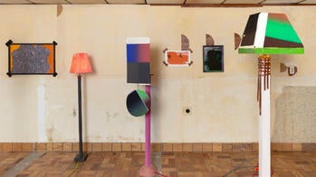 sculptural installation by the artist