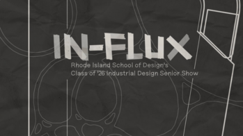 show poster reading In-Flux