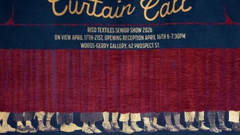 image of a stage with the words curtain call