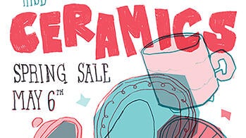 colorful illustrated sale poster