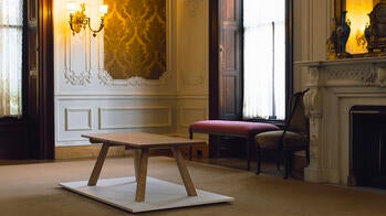 student work on display in the Lippitt House