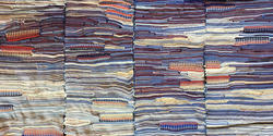 intricately woven textile sample