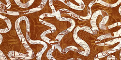 circuitous pathway textile design