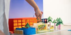 a colorful model of a children's museum
