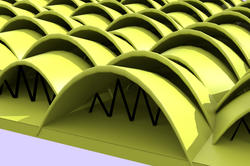 digital rendering detail of an experimental textile designed by RISD students