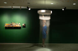 the artist activates This Fire That Warms You show at RISD
