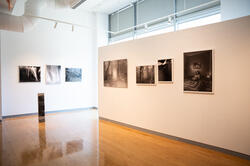 A photo of an art exhibit