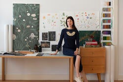 Rachel Cope in her studio