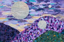 colorful print by Woolfalk