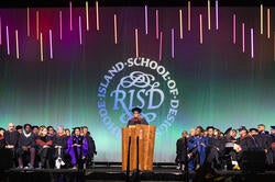 Julie Mehretu delivers the keynote address at Commencement 2026