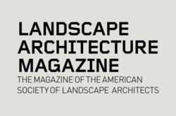 Landscape Architecture Magazine press logo