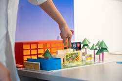 a colorful model of a children's museum