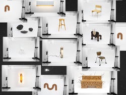 chairs, light fixtures and other imaginative objects shown at annual furniture fair in NYC