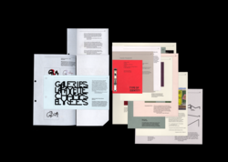 Graphic Design student work by Sejal Gupta of overlayed graphic layouts featuring "Galeries Lafayette Champs-Elysees".