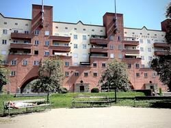 Karl-Marx-Hof, a Gemeindebau in Vienna, situated in Heiligenstadt, a neighborhood of the 19th district of Vienna, Döbling.