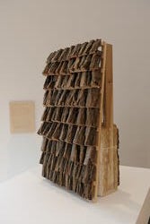 student work by Taylor Jais displayed in a gallery