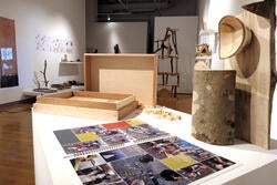 student work by Vija Lietuvninkas displayed in a gallery