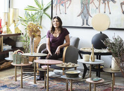 Nada Debs in her beautifully designed home