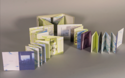 a book that folds into many sections