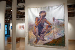 a painting of a man