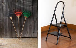 Shaker-inspired rakes and stepladder designed by Specce