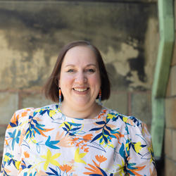 photo of a woman smiling
