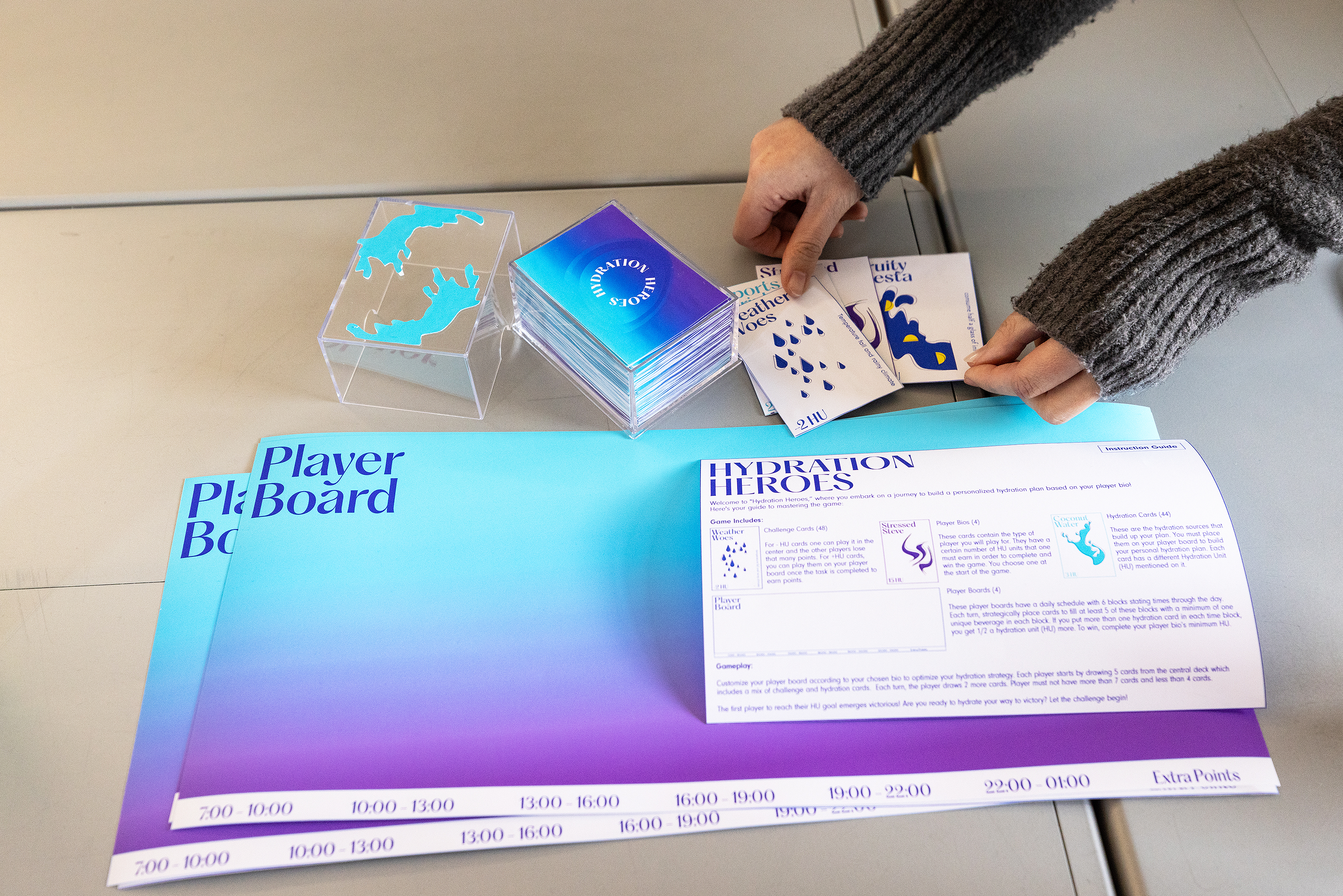 Hydration Heroes is a board game about staying hydrated