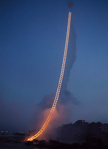 Still from Netflix documentary Sky Ladder: The Art of Cai Guo-Qiang