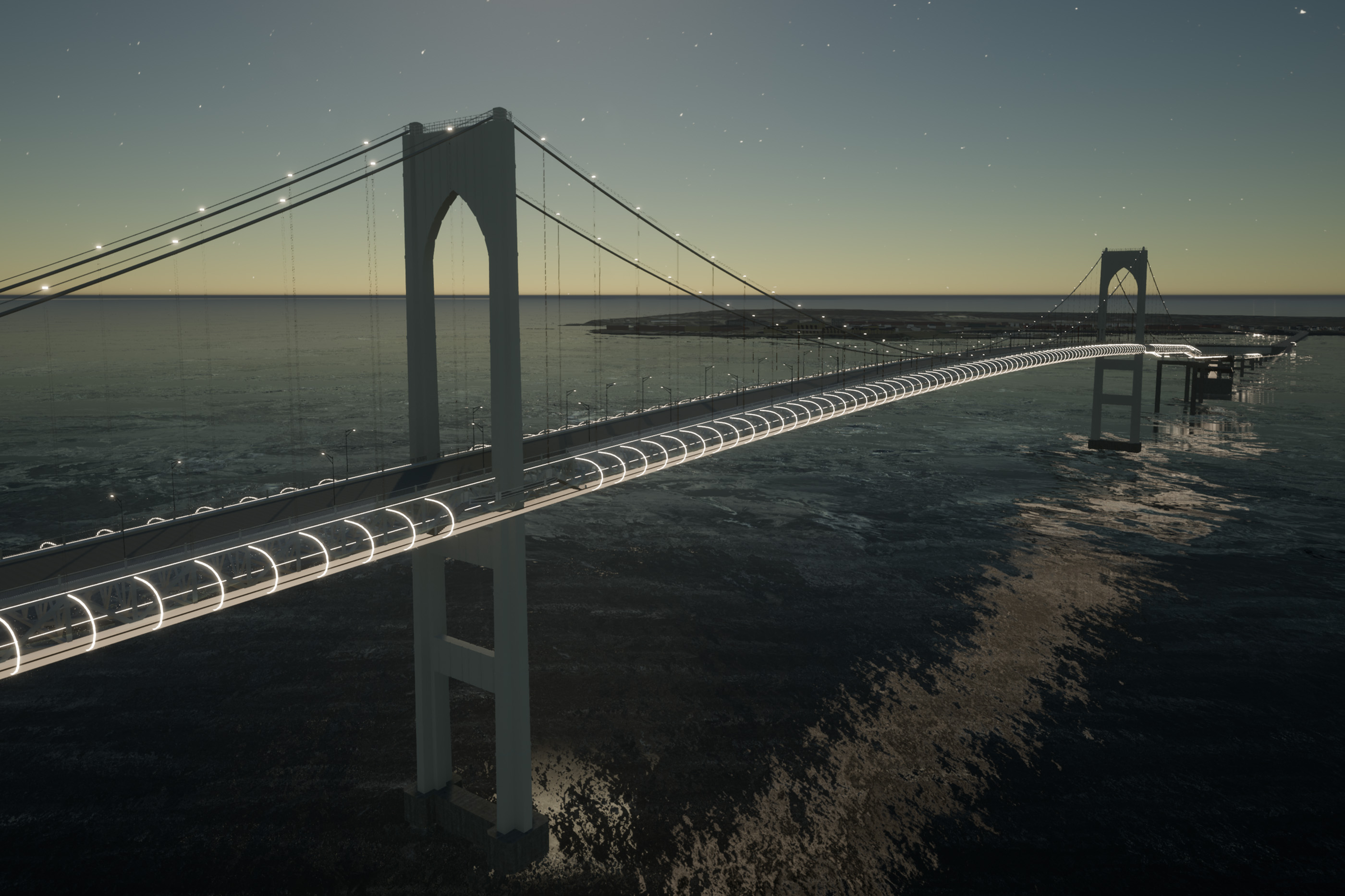 rendering showing bridge as power conduit