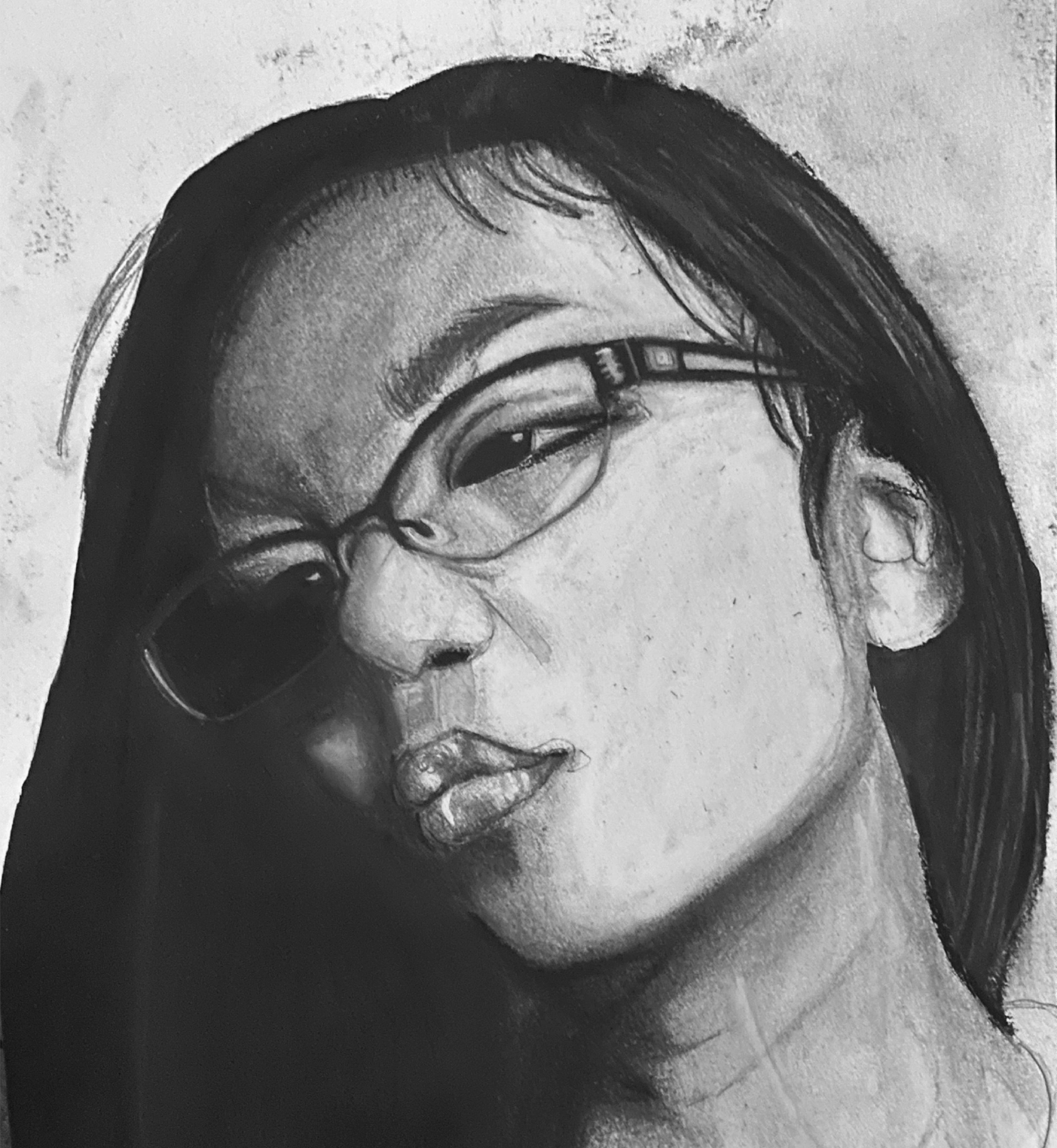 self-portrait by a young woman of color