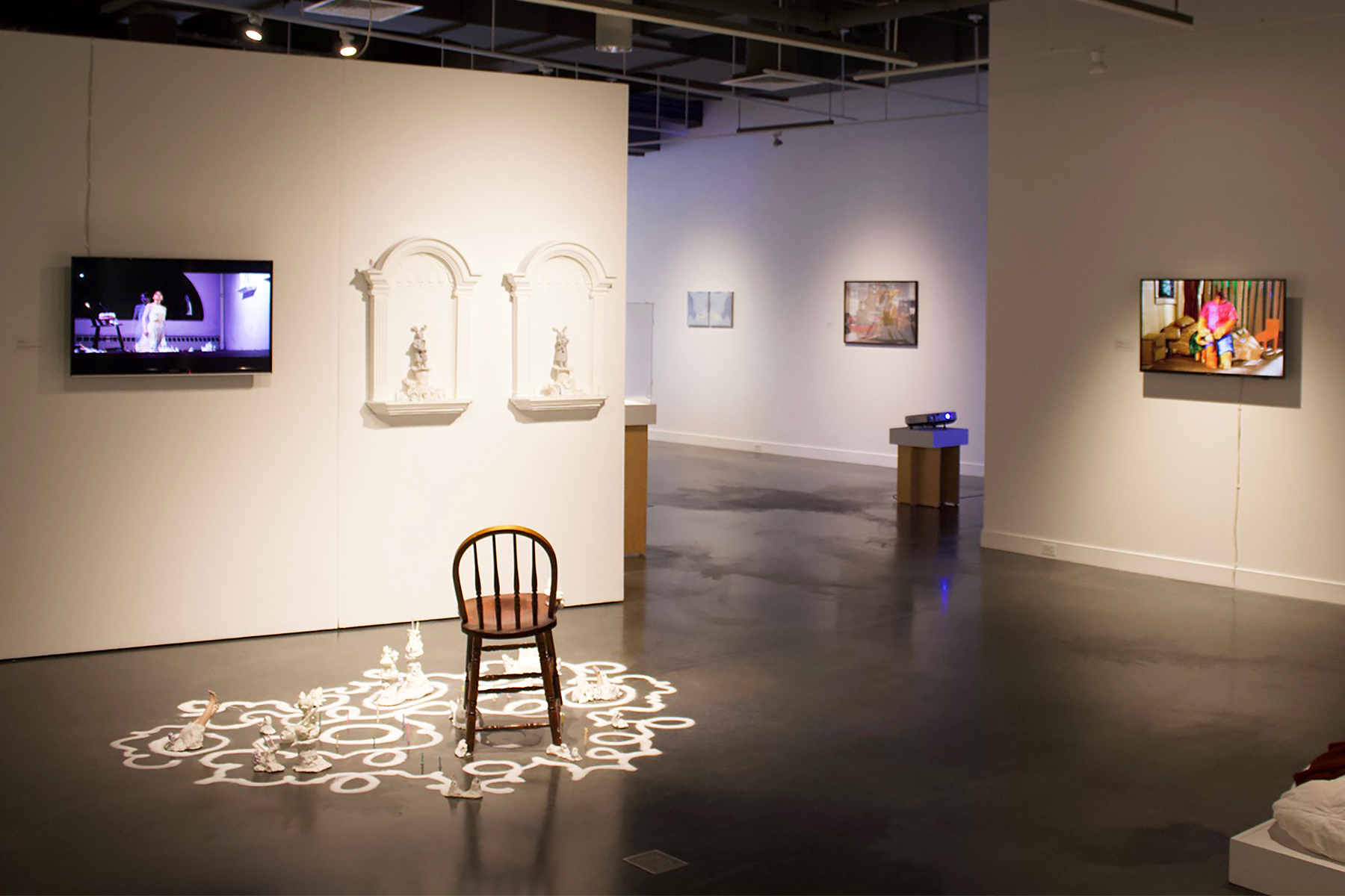 multidisciplinary student show at RISD's Gelman Gallery