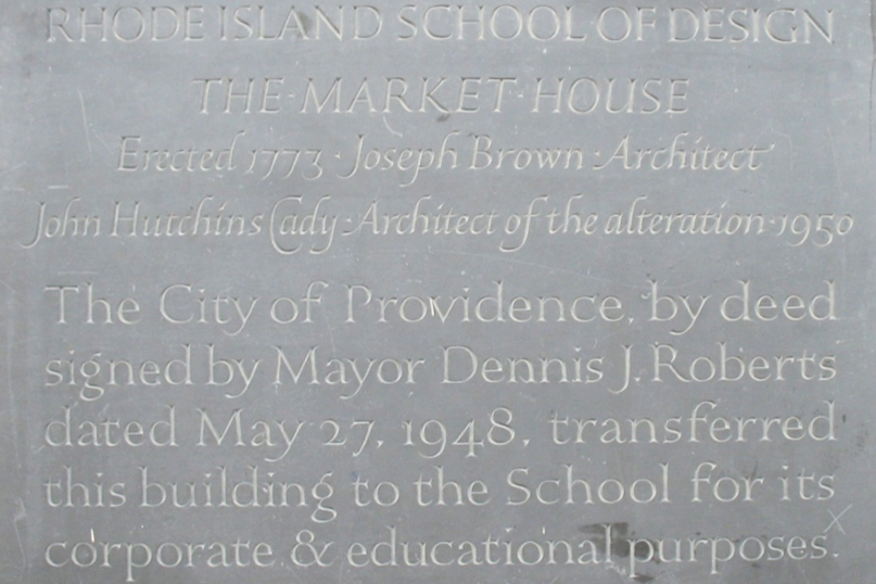 Market House historic plaque