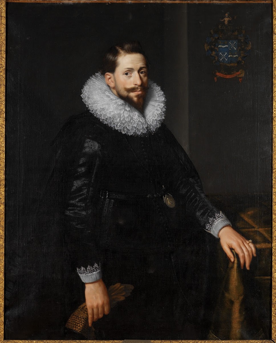 Portrait of Antoine van Hilten, 1625, by noted Dutch painter Paulus Moreelse