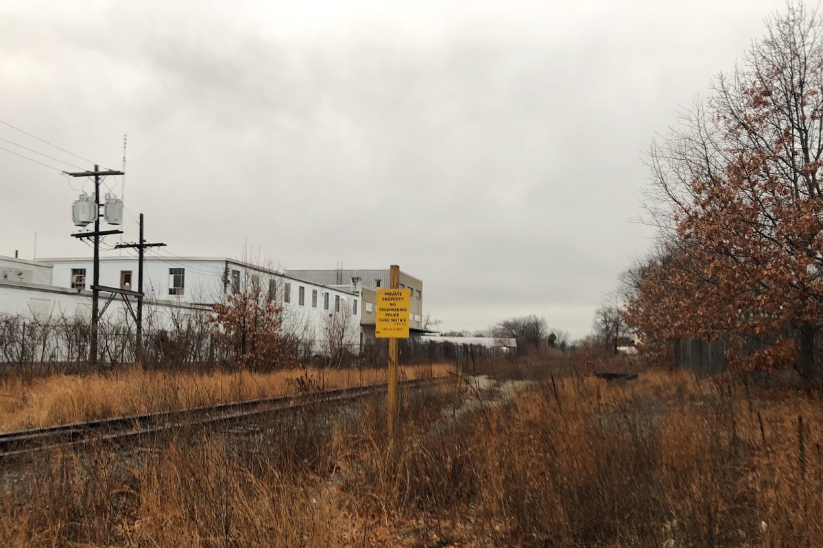 Train tracks near Phillipsdale Historic Village, East Providence, RI