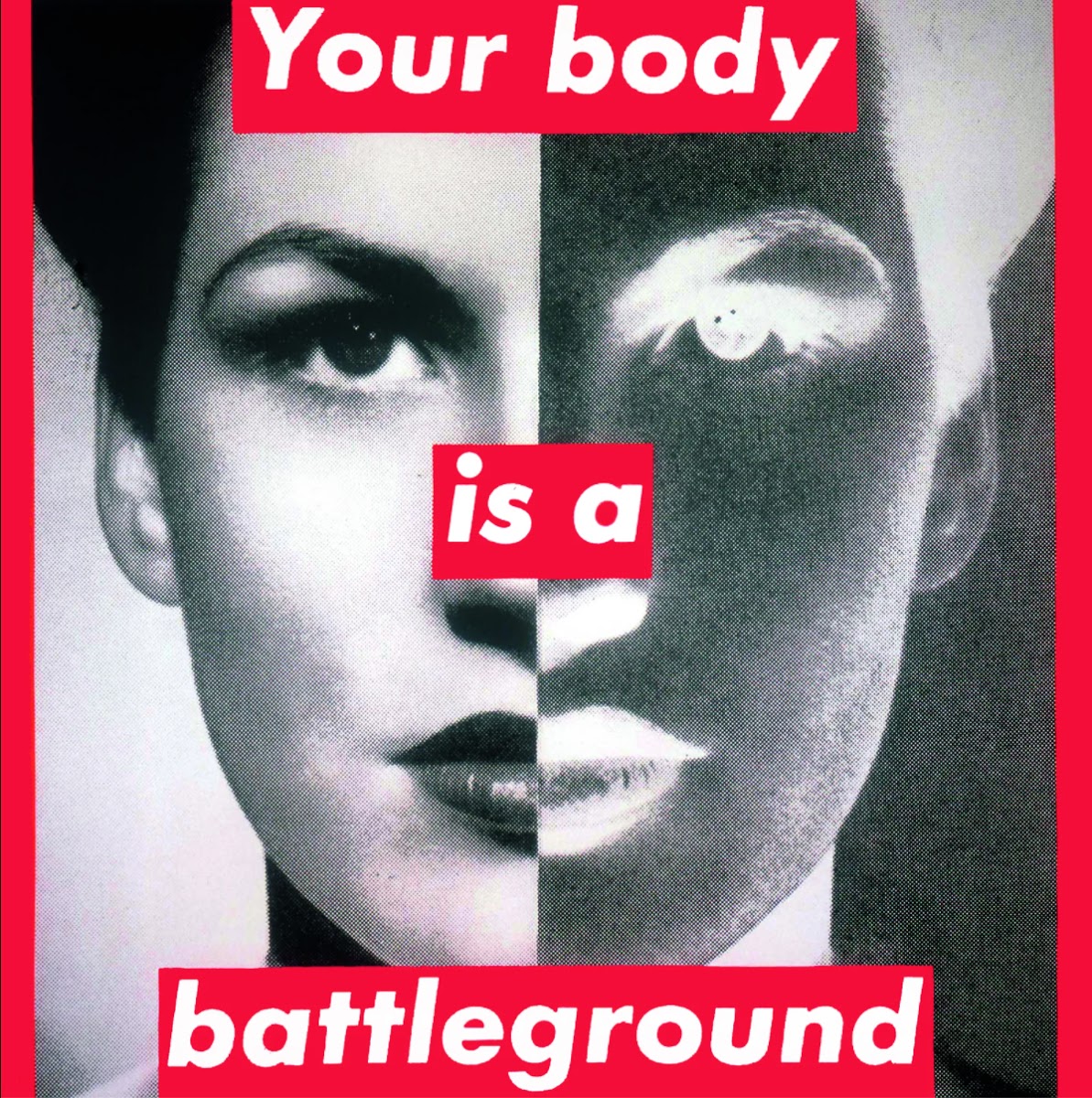 Untitled (Your Body is a Battleground) 1989, Barbara Kruger