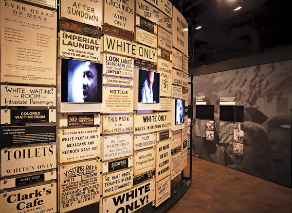 "White Only" signs from the Equal Justice Initiative in Montgomery, AL