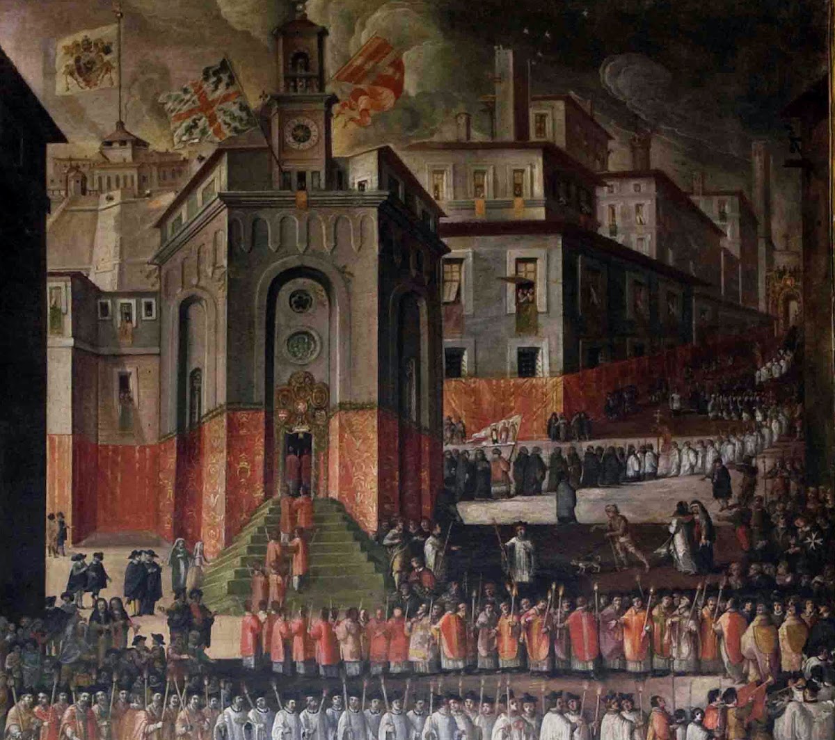Detail from Matteo Salvucci’s Translation of the Relics on 17th May 1609