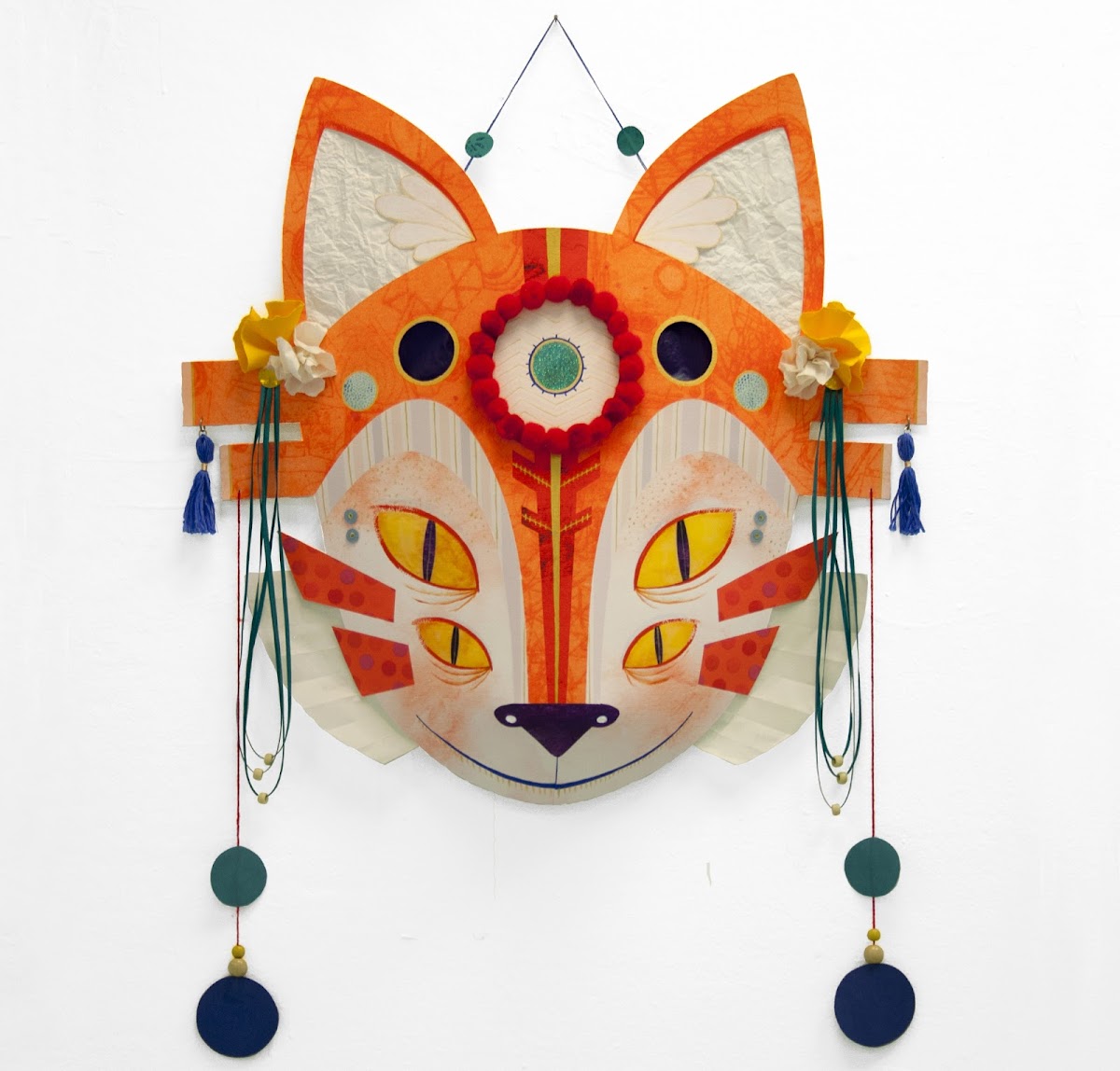 Colorful mask by Camille Chew MFA 20 PR