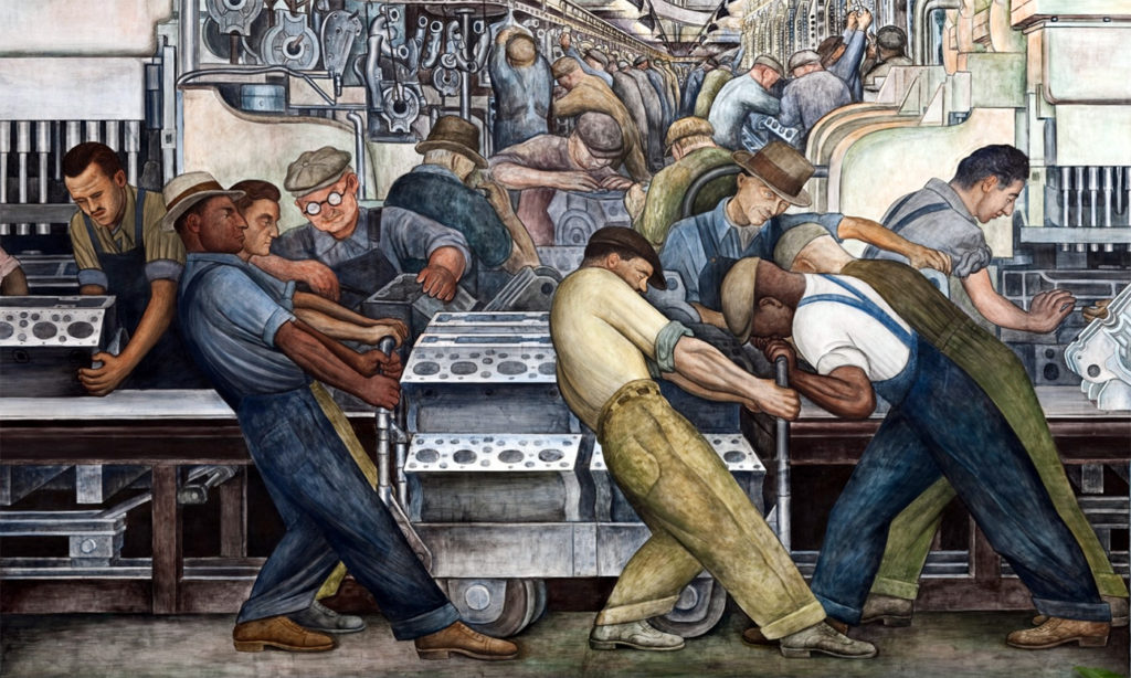 Detail from Diego Rivera mural