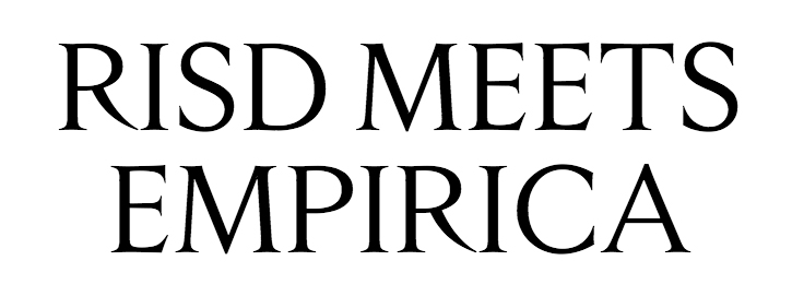 Empirica Light typeface spelling out "RISD Meets Empirica"