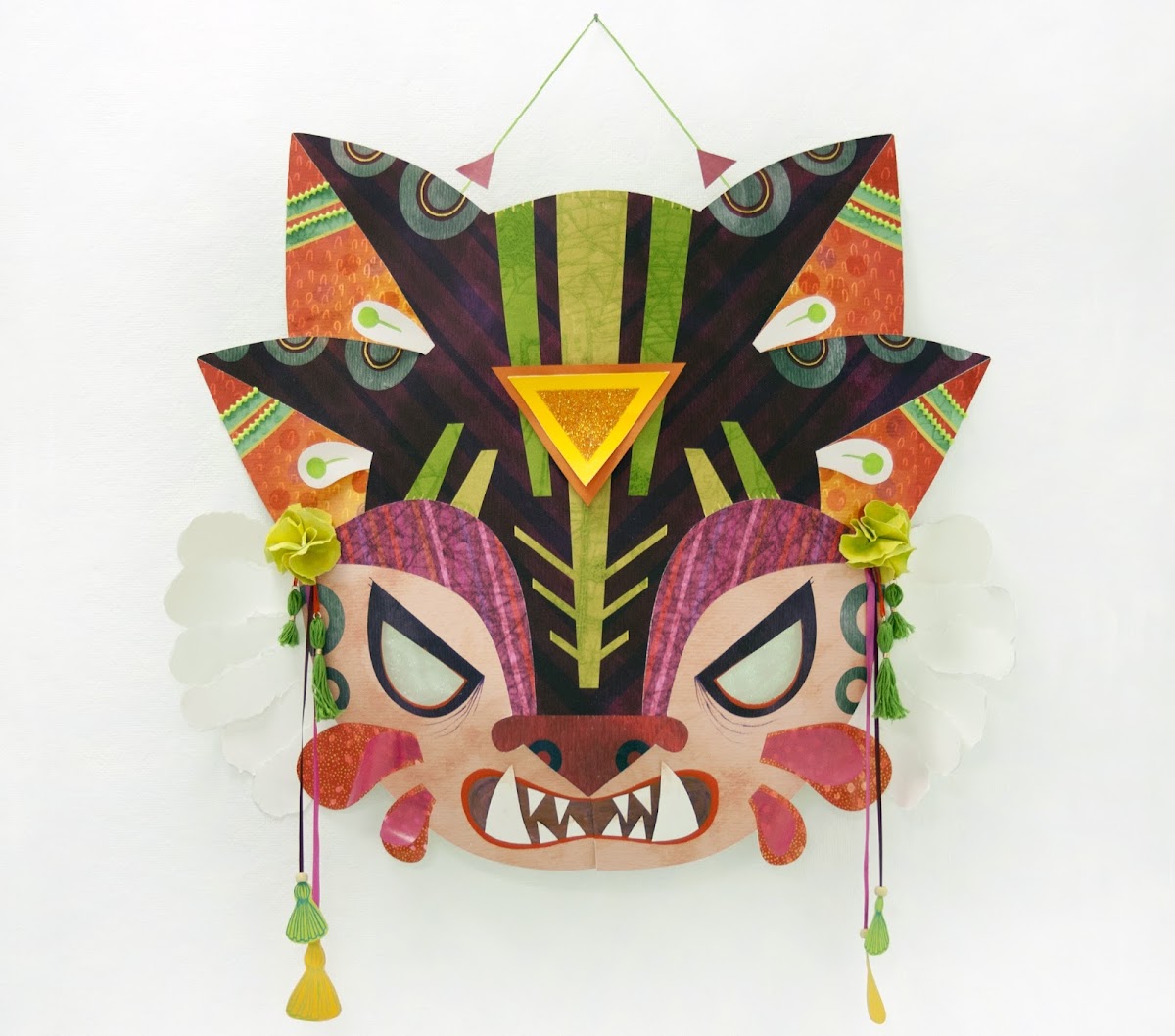 Colorful mask by Camille Chew MFA 20 PR